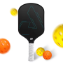 Hot Sale Usapa Approved Matte Textured 16mm White Handle T700 Carbon Fiber Surface Pickleball Paddle