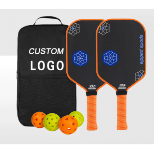 Hot Selling Carbon Fiber Pop Sport Paddle Custom pp Honeycomb Core Durable Pickleball Rackets