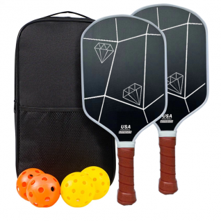 16mm White Edge Orange Hand Tape Thermoformed Carbon Fiber T700 Propulsion Core Unibody Pickleball Paddle