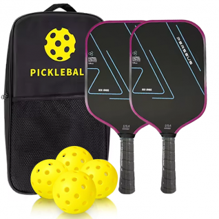 Pop Outdoor Sports Pickleball Paddle Large Sweet Area PU Grip Graphite Carbon Fiber Lightweight Pickleball Paddle