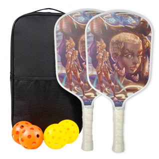 New Style 418mm Length 16mm PP Core Paddle Rackets White Edge T700 Carbon Fiber Durable Pickleball Paddle