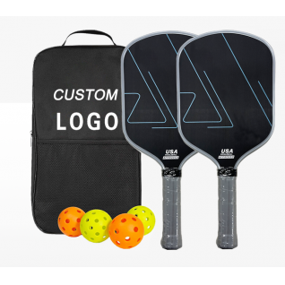 Wholesale OEM Design 16mm Lightweight T700 RAW Carbon Fiber Pickleball Paddle USAPA Certified Paddle Graphite Pickle-ball Racket
