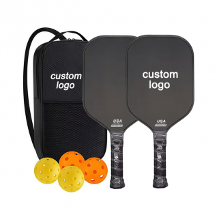 Custom Graphite Carbon Fiber Pickleball Paddle 14/16 mm USAPA Approved PP Honeycomb Core Superior Pickle Ball Racket Sets