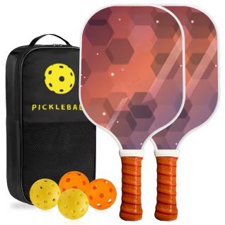 Pickleball Paddle Carbon Fiber PU Handle Non-slip Low Moq Supports Custom PP Honeycomb Kimchi Ball Paddle