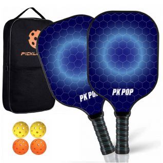 Pickle Ball Paddle UV True Color Print with Stock Blue Fiberglass Pick Rackets