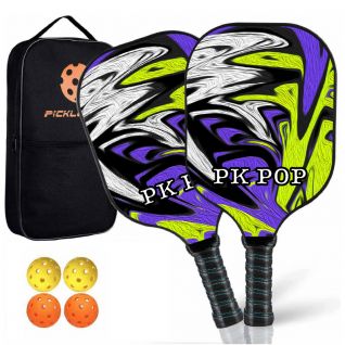 PK Pop Sports Racket True Color Printed Glass Fiber Chinese Factory Pickling Ball Paddle