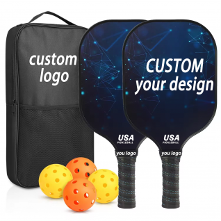 Paddle Custom Carbon Fiber Glassfiber Tpu Edge PP Honeycomb High Performance Pickleball Paddle