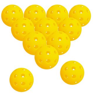 2025 High Quality 74mm TPE Pickleball Ball with 40 Holes Yellow for Children's Entertainment and Training