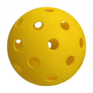 74mm Yellow TPE Pickleball Ball Plastic Entertainment and Training Tool