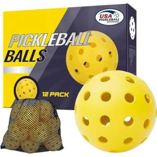 Promotional Price 40 Hole Injection Molded Pickleball Integrated PE Super Hard Rotational Molding Ball Training Outdoor Sports
