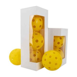 High Quality Customization Elastic TPE Pickleball Set Boxed PE Competition Ball 26 Hole 40 Hole Luminous Glowing Ball