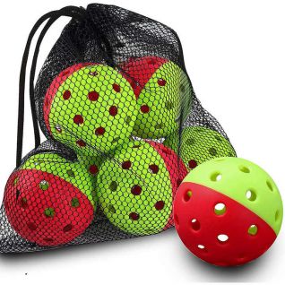 USAPA X40 Premium Thermoformed Red Pickleballs Set Excellent Quality with 6 Balls