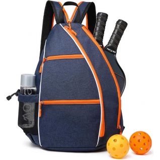 Custom Pickleball Backpack Athletic Bag Reversible Straps Multipurpose Large Pickleball Paddle Shoulder Bag