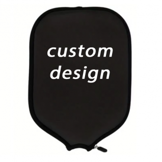 2025 Black Color Neoprene Custom Printing logo Pickleball Paddle Cover Bag