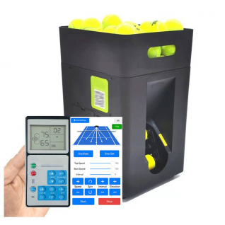 Hot Popular Automatic Electronics Tennis Ball Machine for Training Practice With App Remote Control Motor Tennis Ball Machine