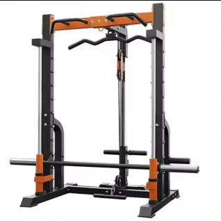 Factory New Smith Machine Commercial Power Cage Squat Rack Multi Function Cable Crossover Trainer Gantry Rack Strength Exercise