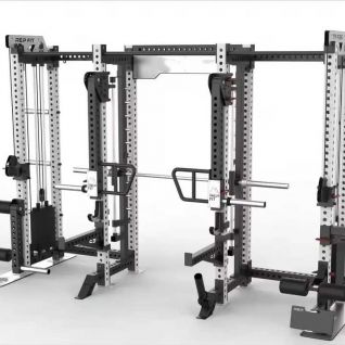 Professional Factory Commercial Smith Machine Power Cage Squat Rack Multi Function Cable Crossover Trainer Strength Exercise