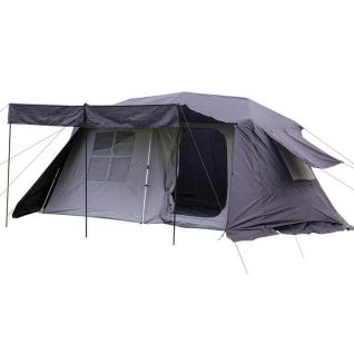 Double-Layer Waterproof Portable Glamping Hiking Tent for Large Families Beach & Outdoor Camping-6 Person Capacity