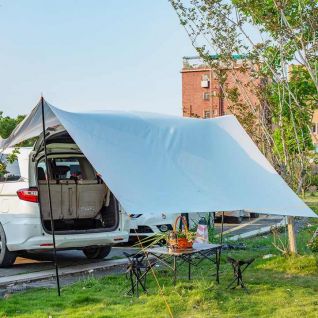 Outdoor Multi-Functional Rectangle Tarp Side Roof Canopy for Shading and Sun Protection