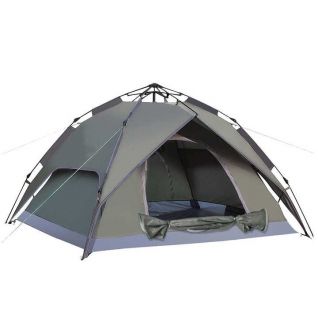 Automatic Pop-Up Camping Tent for 3-4 People Easy Set-Up and Waterproof for Outdoor Adventures
