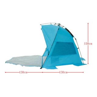 Easy Setup Beach Tent, SPF 50+ Beach Tent Provides Shelter From the Sun 4+ People