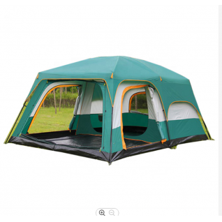 Large Tent 4~6 Person Family Cabin Tents Straight Wall with Mesh Waterproof Double Layer Big Tent for Outdoor