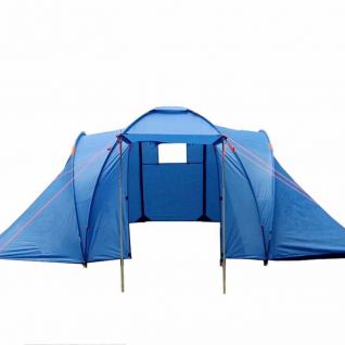 4 Persons Outdoor Camping Family Tent, Large Tent with 2 Medical Isolate Rooms