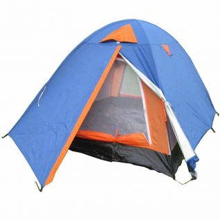 Cheap Outdoor Camping Tent with Fiber Glass Poles China Manufacturer 1- 2 Person 3 Season Waterproof Three-season Tent 265*150cm
