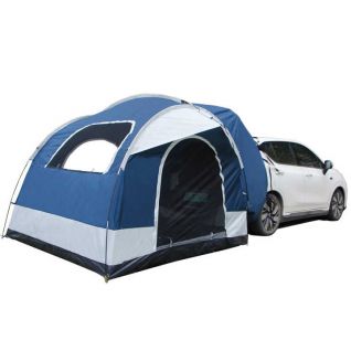 Portable SUV Rear Tent Foldable and Connectable Car Awning for Wilderness Camping Tailgate Access