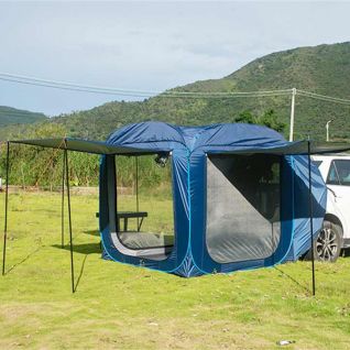 Custom Big Family Outgoing SUV Tailgate Tent Outdoor Folding Car Rear Tent Automatic Tents Camping Outdoor Pop up Tant
