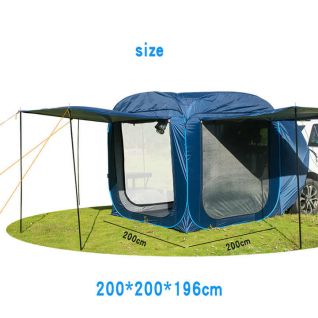 Custom Big Family Outgoing SUV Tailgate Tent Outdoor Folding Car Rear Tent Automatic Tents Camping Outdoor Pop up Tant