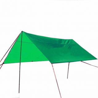 4x4m 13x13ft Rain Shelter Tarp Waterproof Fabric Outdoor Shade Awning Under the Whether With Steel Pipes and Guid Lines