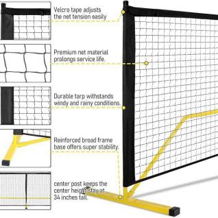 Customizable Portable Folding Pickleball Net for Adults for Indoor Outdoor Sports Entertainment for All Age including Children