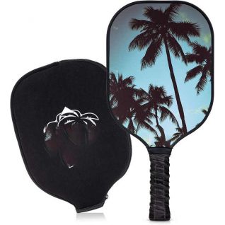Graphite Pickleball Paddle with Cover, Meets USAPA Specs, Lightweight & Durable Racket for Beginner to Professional, Optimized