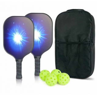 Fashion Hot Selling Pickleball Rackets Paddle Carbon Fiber Pickle Ball Paddle Set of 2