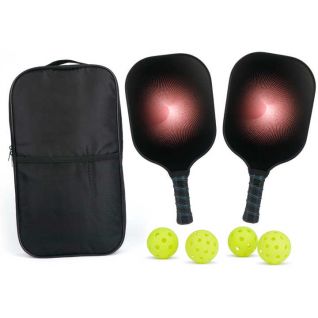 OEM Custom Carbon Fiber Pickleball Paddle Set USAPA Certification for Outdoor Fitness Exercise with Portable Bag