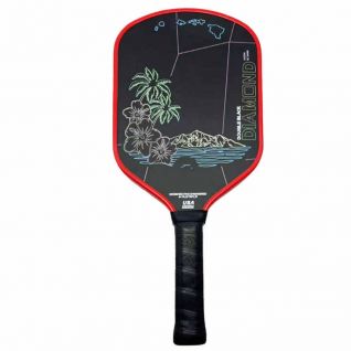 6.0 Double Black Diamond Hawaii Edition ALOHA RC 16mm Raw Toray T700 Carbon Fiber Thermoforming Pickleball Paddle