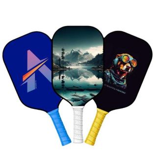 Pickle Ball Tape Glow in the Dark Paddle Usapa Approved Pickleball Set Rough Surface Carbon Fiber Pickleball Paddle