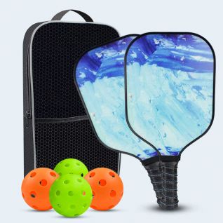 Fiberglass Face Polypropylene Honeycomb Core USAPA Approved Custom Pickleball Paddle Set