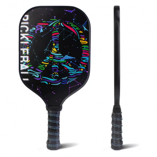 Outdoor Sports Custom Logo UV Printing Multicolor Carbon 3K USAPA Approved Glass Fiber Pickleball racket