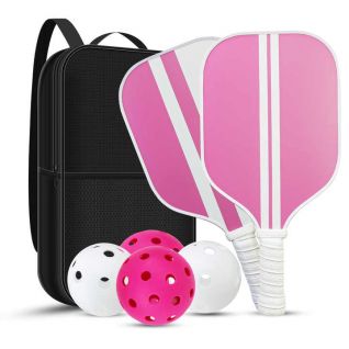 Fiberglass Pickball Paddle for Outdoor & Indoor Sports 14mm/16mm Thick USAPA Certified for Adults Training Pickleball Set