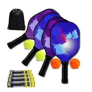 Popular Wooden Racket of Pickle Balls Customized USAPA-Approved Wooden Pickleball Paddle Set