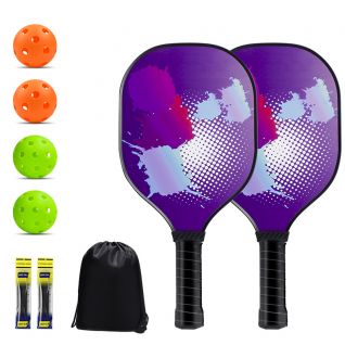 Factory Customized ultra Liter Pro Wide Body Wood Pickleball Paddle for Kids & Beginners Rackets Racquet