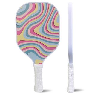 White Edge and Hand Grips Classic Wooden Pickleball Paddle Outdoor Pickleball Paddle Usapa Approved Pickleball Paddle
