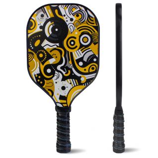 Durable Wood Paddle With Comfort Cushion Grip Safety Strap Pickleball Wood Paddle Pickleball