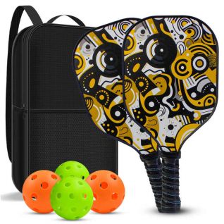 2025 Customization USAPA Certified Wooden Colourful Pickleball Racket